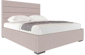 Кровать Гранда 180, мягкая, двуспальная, альба бежевый