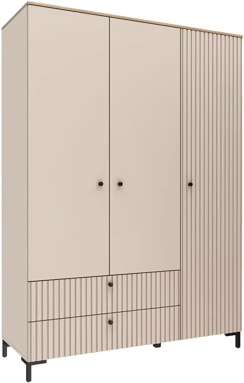 Шкаф 3-х дверный Тоскана, распашной, Кашемир серый