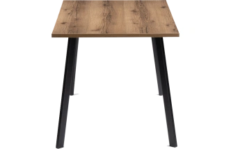 Кухонный стол Тринити Лофт, 120x80, ЛДСП, дуб делано темный, каркас черный матовый