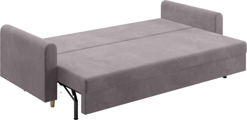 Диван прямой Барро, модель 056, Velutto 08 (серый)