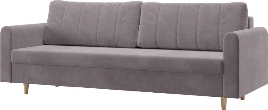 Диван прямой Барро, модель 056, Velutto 08 (серый)