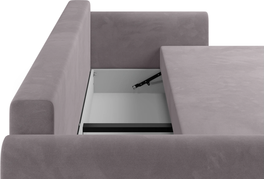 Диван прямой Барро, модель 056, Velutto 08 (серый)