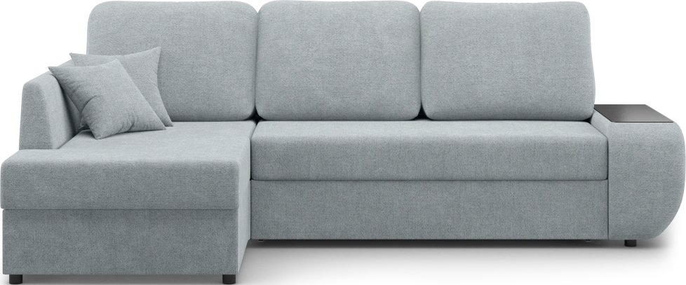 Диван угловой Консул, модель 074, левый, Danco 995 (темно-серый)