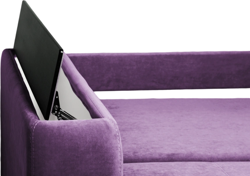 Диван прямой Бали 4, Tenerife italian plum, декор Венге