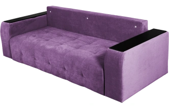 Диван прямой Бали 4, Tenerife italian plum, декор Венге