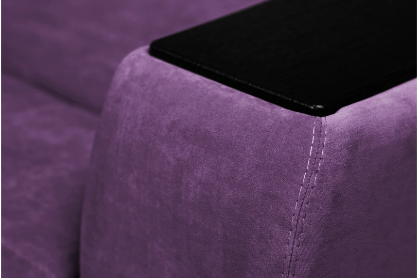 Диван прямой Бали 4, Tenerife italian plum, декор Венге