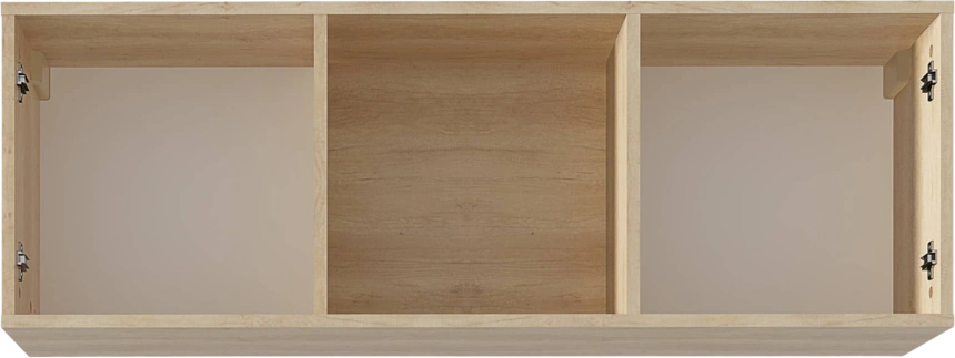 Полка навесная Киото, Дуб небраска / Бетон тёмный