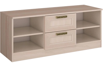 Тумба под ТВ Орион, 1190x490x43 Ясень шимо светлый/Лён