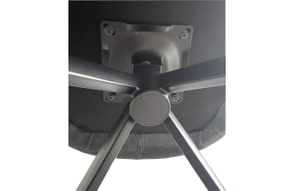 Стул Tornado, мягкий, поворотный, серый Brego-07 ткань, темно-серый Modern-454 велюр, черный каркас