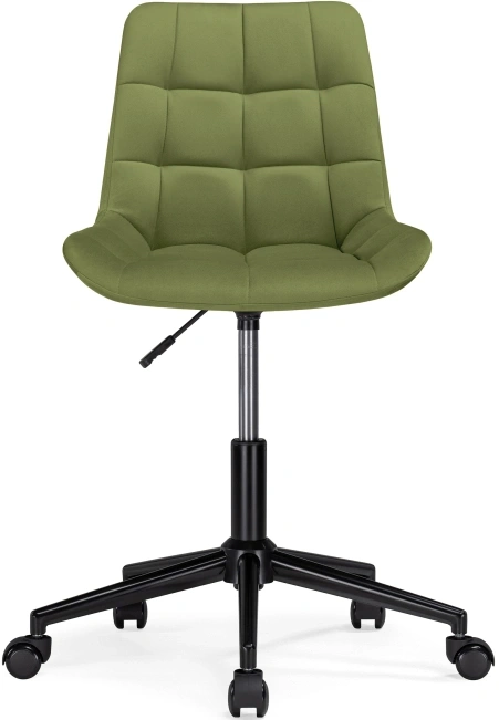 Офисный стул Честер, на колесиках, светло-зеленый / черный