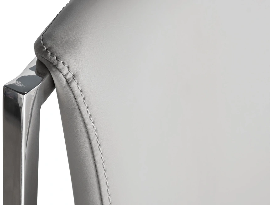 Стул 58DB-18019, мягкий, экокожа, светлый