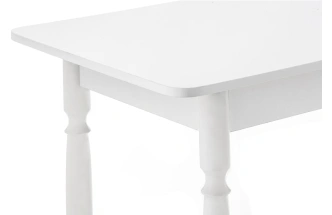 Кухонный стол Вуди, 100x60x74, белый глянец