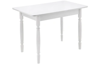 Кухонный стол Вуди, 100x60x74, белый глянец