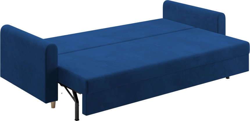 Диван прямой Барро, модель 056, Velutto 26 (синий)