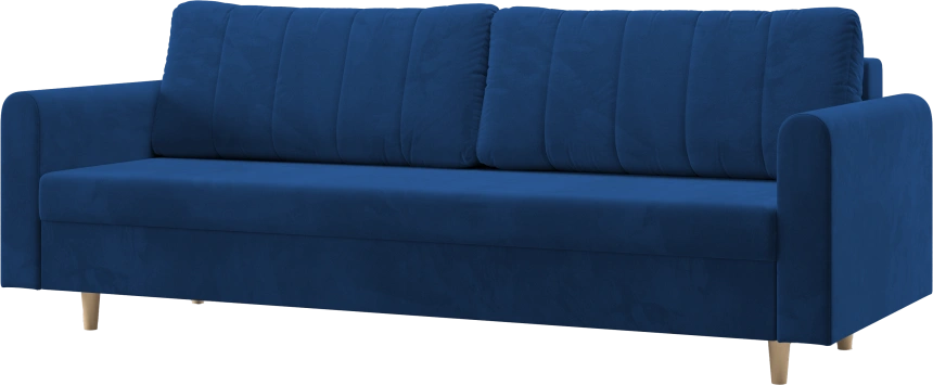 Диван прямой Барро, модель 056, Velutto 26 (синий)