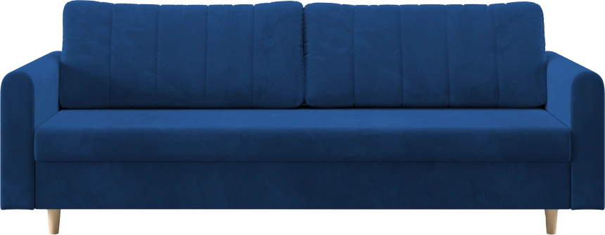 Диван прямой Барро, модель 056, Velutto 26 (синий)
