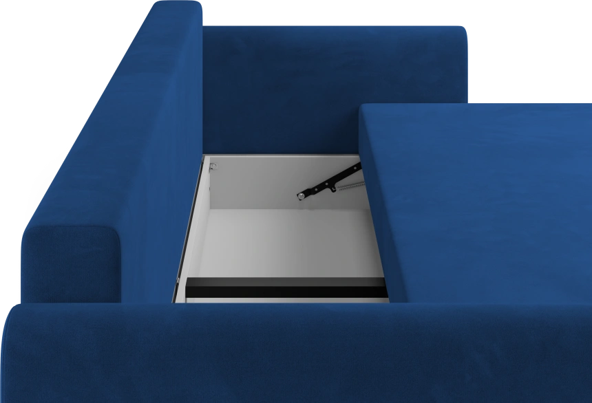 Диван прямой Барро, модель 056, Velutto 26 (синий)