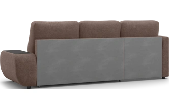 Диван угловой Консул, модель 074, левый, Danco 297 (шоколадный)