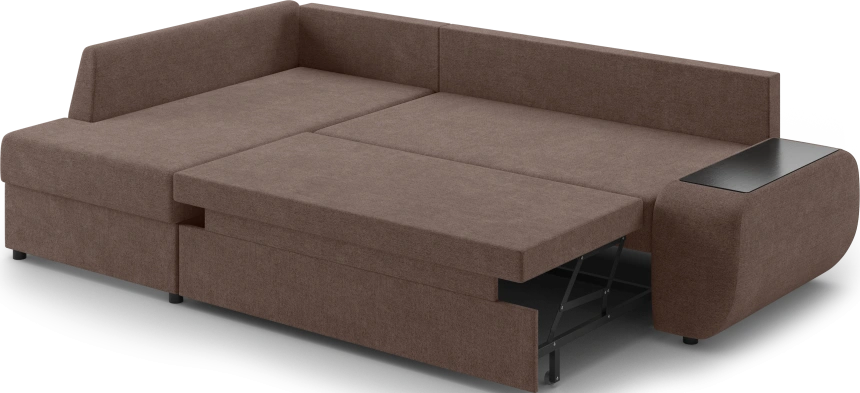 Диван угловой Консул, модель 074, левый, Danco 297 (шоколадный)