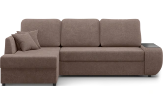 Диван угловой Консул, модель 074, левый, Danco 297 (шоколадный)