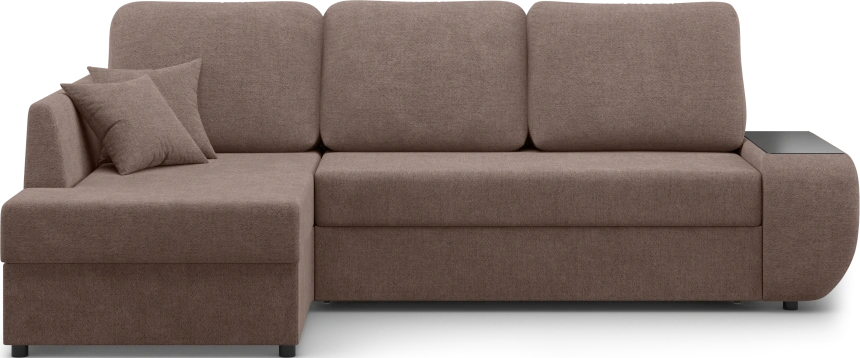Диван угловой Консул, модель 074, левый, Danco 297 (шоколадный)