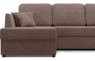 Диван угловой Консул, модель 074, левый, Danco 297 (шоколадный)