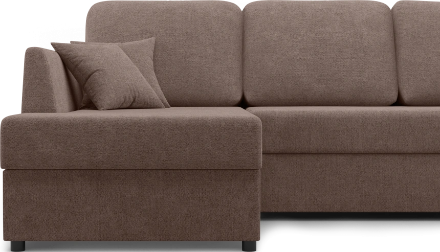 Диван угловой Консул, модель 074, левый, Danco 297 (шоколадный)