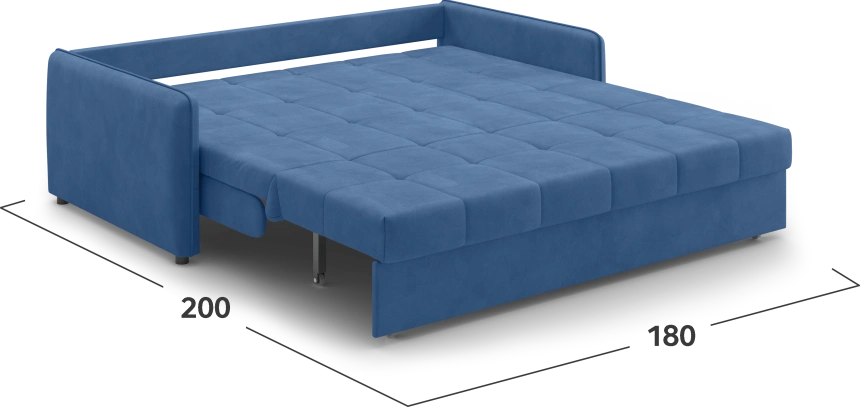 ​Диван прямой Монако 180, модель 068, Balance 784 (синий)