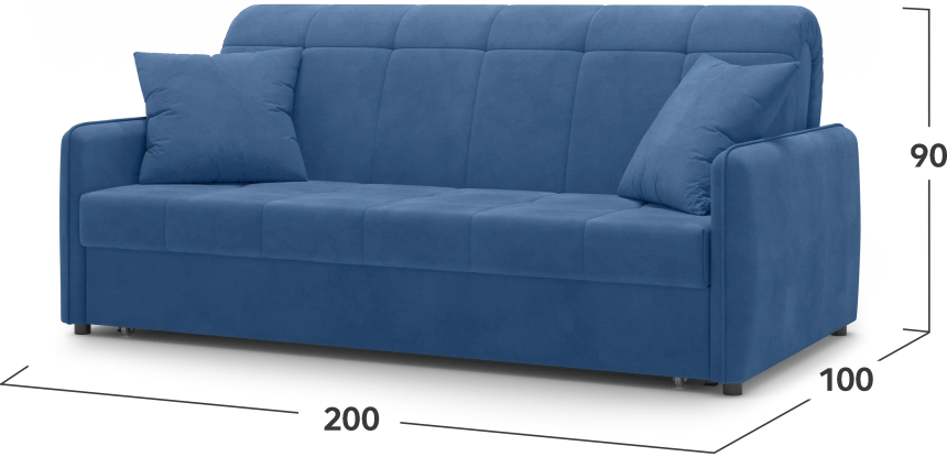 ​Диван прямой Монако 180, модель 068, Balance 784 (синий)