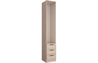 Шкаф с ящиками Орион, 39x221,5x43,5 Ясень шимо светлый/Лён