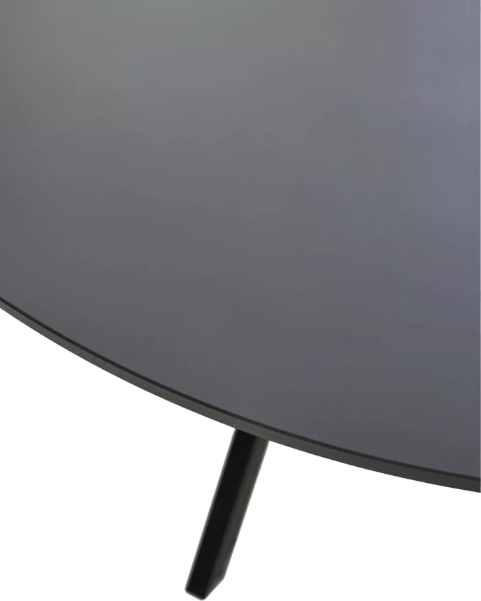 Кухонный стол Дарио D100, Черный, стекло, Черный каркас