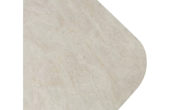 Кухонный стол раздвижной Astrid 200, TL-102 Бежевый мрамор, испанская керамика, Темно-серый каркас