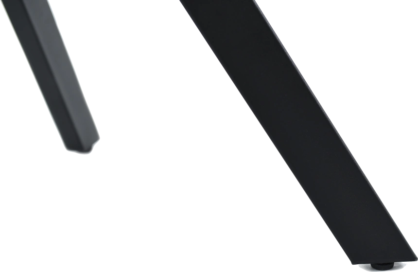 Кухонный обеденный стол Leon, раздвижной, серый 120-184 см., Bayona Grey Natural, каркас черный 