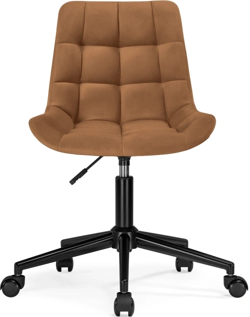Офисный стул Честер, на колесиках, кирпичный / черный