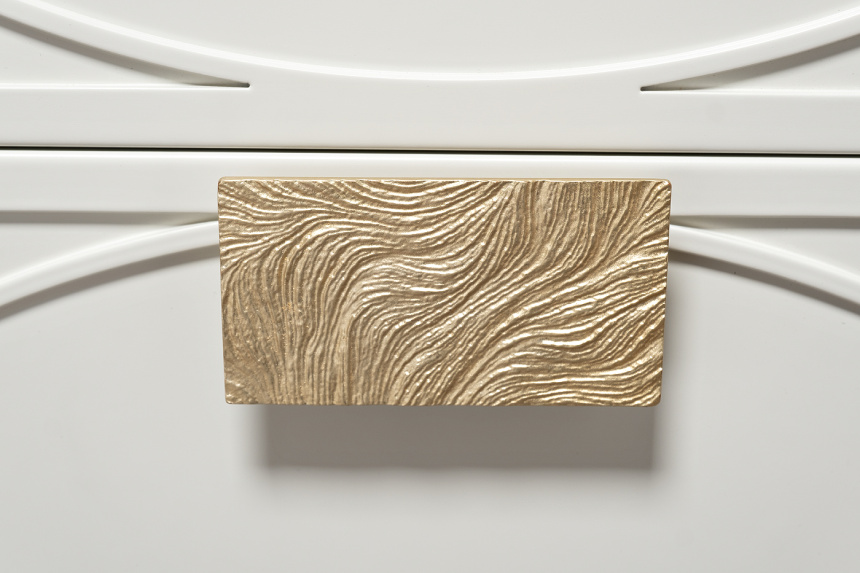 Тумба прикроватная 151SV-00007, с ящиками, бежевая