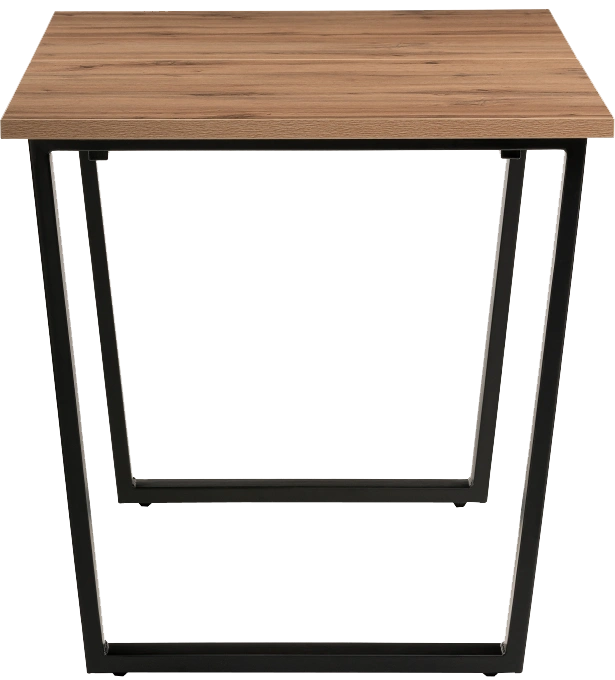 Кухонный стол раздвижной Лота Лофт, 120(160)x75, ЛДСП, дуб делано темный, каркас матовый черный