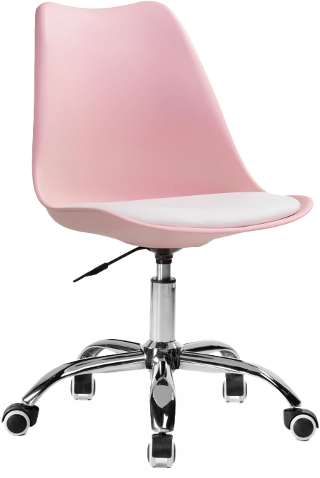 Компьютерное кресло Kolin, без подлокотников, pink / white