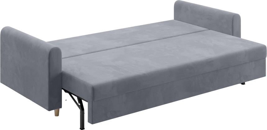 Диван прямой Барро, модель 056, Velutto 52 (светло-серый)