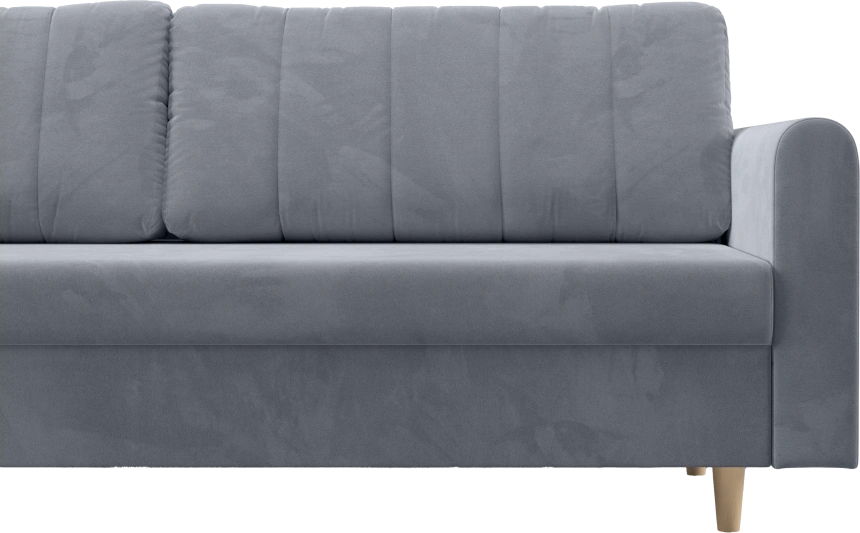 Диван прямой Барро, модель 056, Velutto 52 (светло-серый)