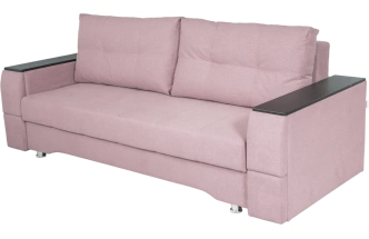 Диван прямой Атлант 2, ткань Candy lilac, декор Венге