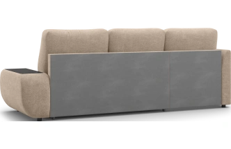 Диван угловой Консул, модель 074, левый, Danco 290 (коричневый)