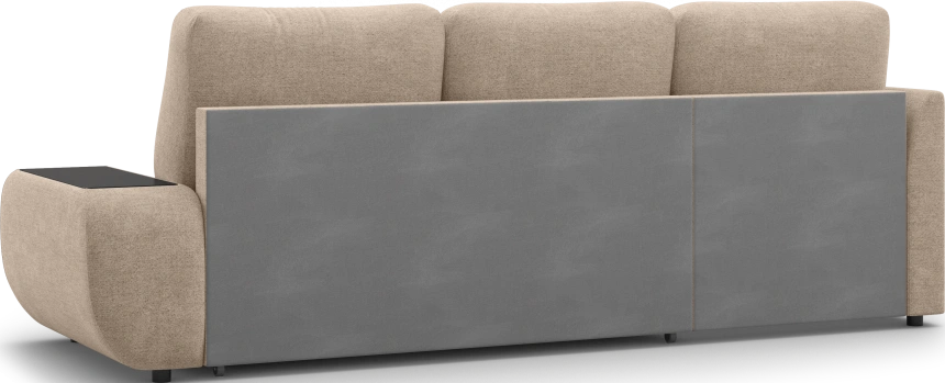 Диван угловой Консул, модель 074, левый, Danco 290 (коричневый)