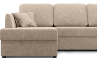 Диван угловой Консул, модель 074, левый, Danco 290 (коричневый)