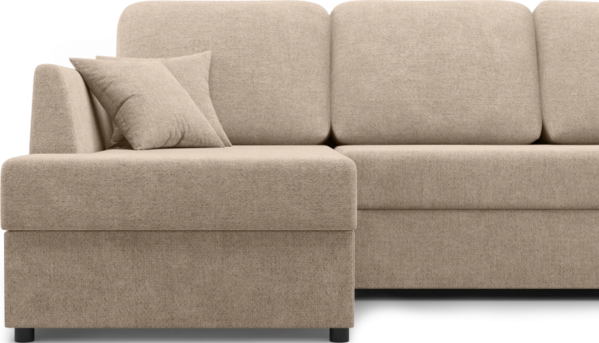 Диван угловой Консул, модель 074, левый, Danco 290 (коричневый)