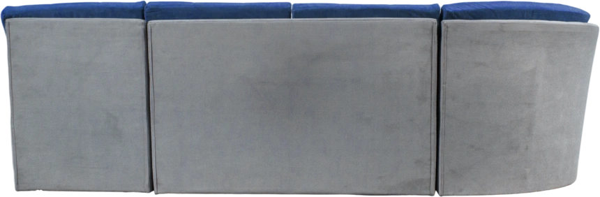 Диван угловой София 2 удлиненный, MONAKO-A 09, MONAKO-A 14, с задней тканью