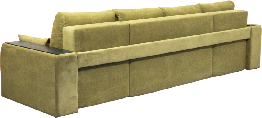 Диван прямой Остин 3, Tenerife curcuma, декор Венге