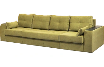 Диван прямой Остин 3, Tenerife curcuma, декор Венге