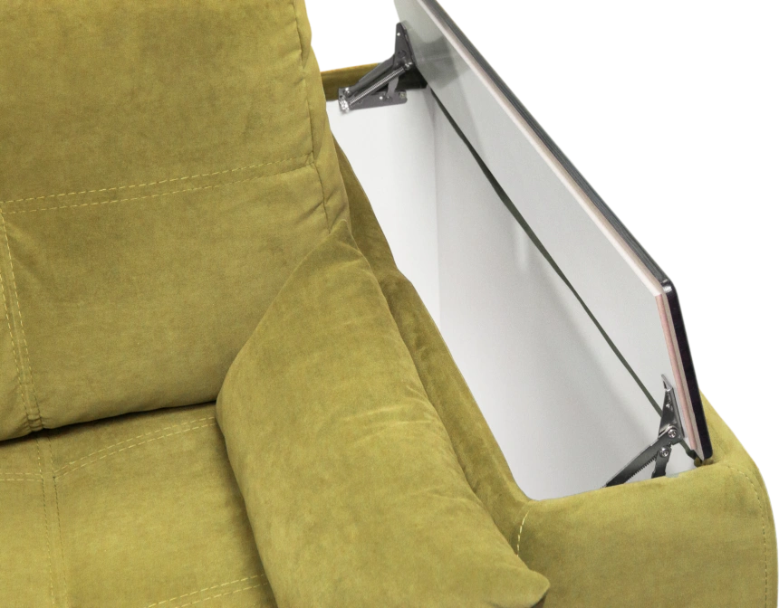 Диван прямой Остин 3, Tenerife curcuma, декор Венге