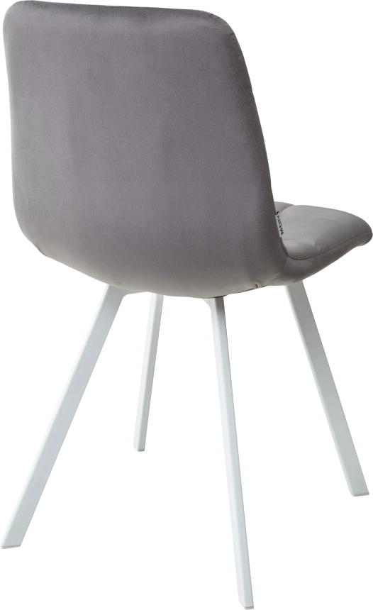 Стул Chilli Square, мягкий, G108-12 антрацит, велюр, белый каркас