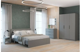 Спальный гарнитур Дрезден, Серый